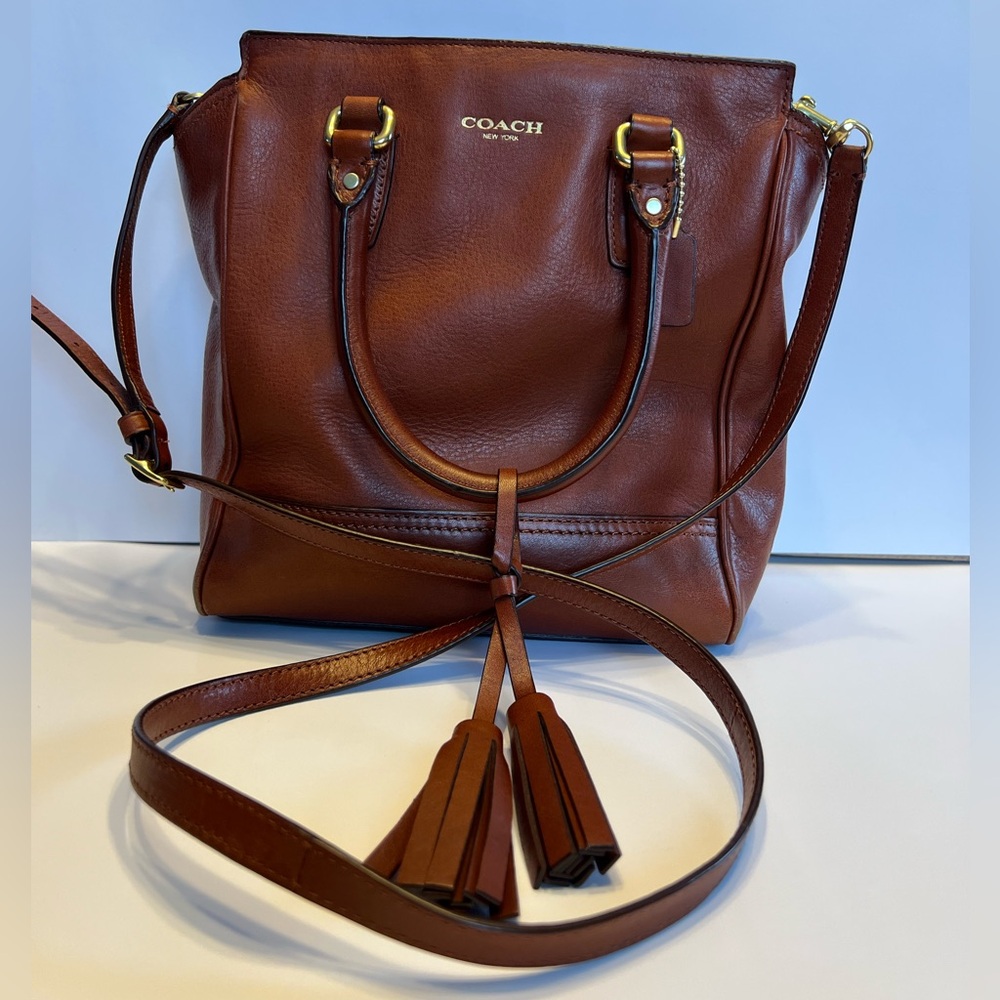 Coach Tan Leather Shoulder Bag